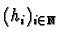 $ (h_i)_{i \in
\mathbb{N}}$