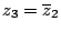$ z_3=\overline{z}_2$