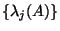$\{{\lambda}_j(A)\}$