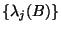 $\{{\lambda}_j(B)\}$