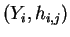 $ (Y_i, h_{i,j})$