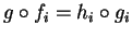 $ g \circ f_i = h_i \circ g_i$
