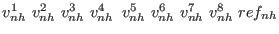 $v^1_{nh}   v^2_{nh}   v^3_{nh}    v^4_{nh}   v^5_{nh}   v^6_{nh}   v^7_{nh}    v^8_{nh}   ref_{nh}$
