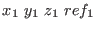 $x_1   y_1   z_1   ref_1$