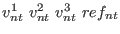 $v^1_{nt}   v^2_{nt}   v^3_{nt}   ref_{nt}$