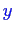 \bgroup\color{blue}$y$\egroup