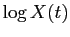 $\log X(t)$